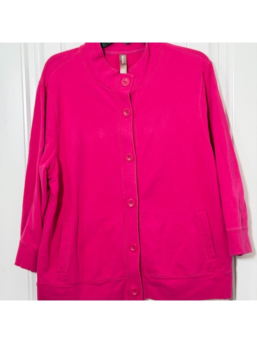 White Stag Women's Bright Pink Button Front Jacket XL